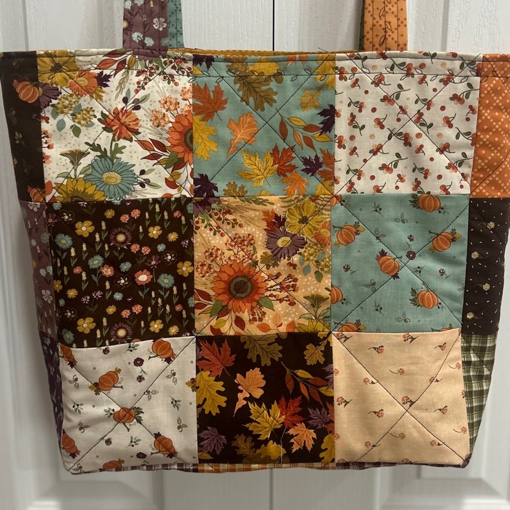 Quilted Fall Tote Bag